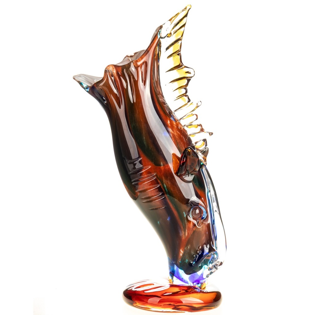 [LA-1822597] Murano-Stil Glas Vase Pferdekopf