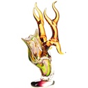 Murano-Stil Glas Vase Hirschkopf
