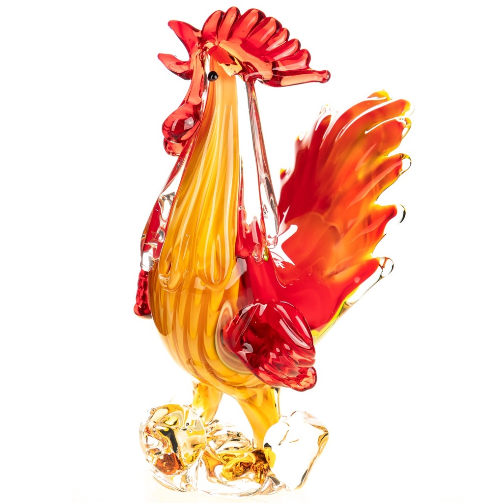 [LA-1822603] Murano-Stil Glas Hahn