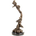 Bronzeskulptur Bronzefigur Papageien