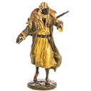 Farbige Bronzefigur Wiener Art Arabischer Jäger