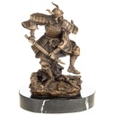 Bronzeskulptur Bronzefigur Samurai