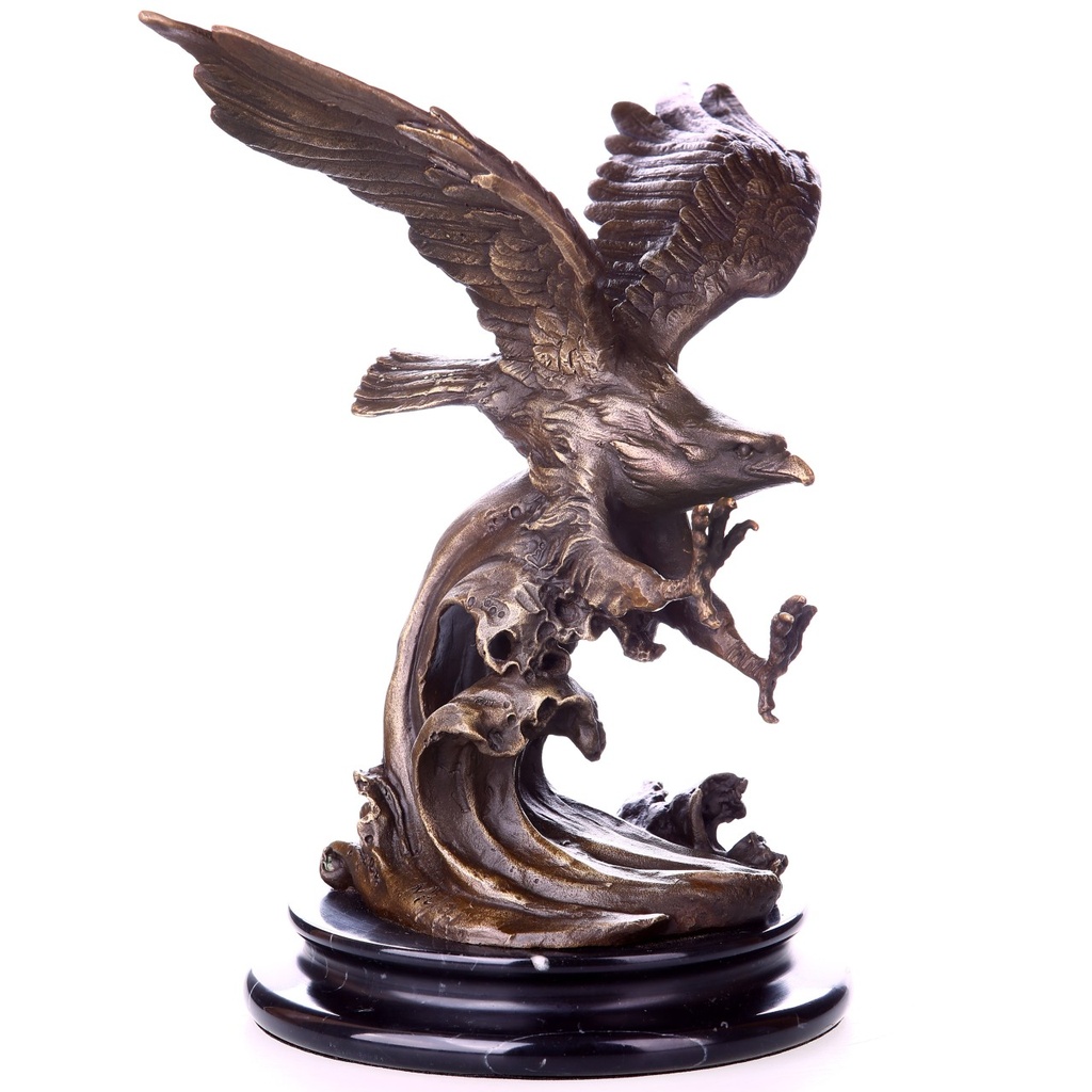 [LA-1822671] Bronzeskulptur Bronzefigur Adler
