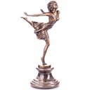 Bronzeskulptur Bronzefigur Tänzerin