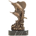Bronzeskulptur Bronzefigur Schwertfische