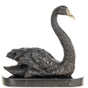 Bronzeskulptur Bronzefigur Schwan
