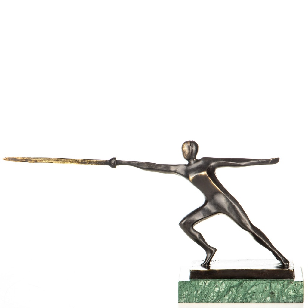 [LA-1822689] Moderne Bronzefigur Fechter
