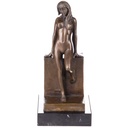Bronzeskulptur Bronzefigur weiblicher Akt