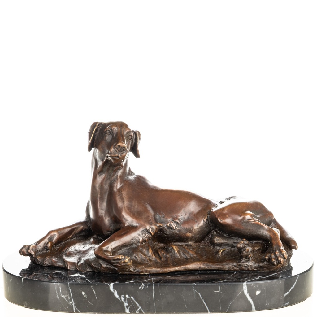 [LA-1822698] Bronzeskulptur Bronzefigur Hund
