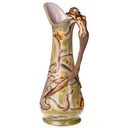 Porzellan mit Bronze Jugendstil Karaffe mit Nixe