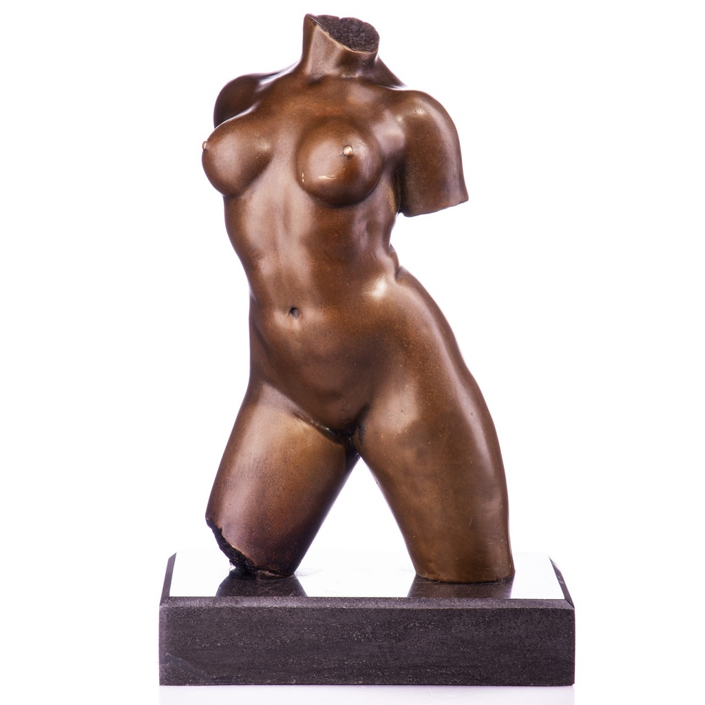 [LA-1822711] Moderne Bronzefigur Nakter Weiblicher Torso