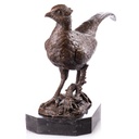 Bronzeskulptur Bronzefigur Fasan