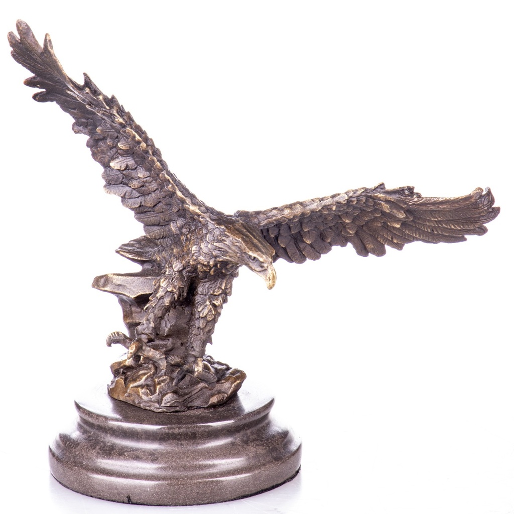 [LA-1822721] Bronzeskulptur Bronzefigur Adler
