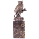 Bronzeskulptur Bronzefigur Eule