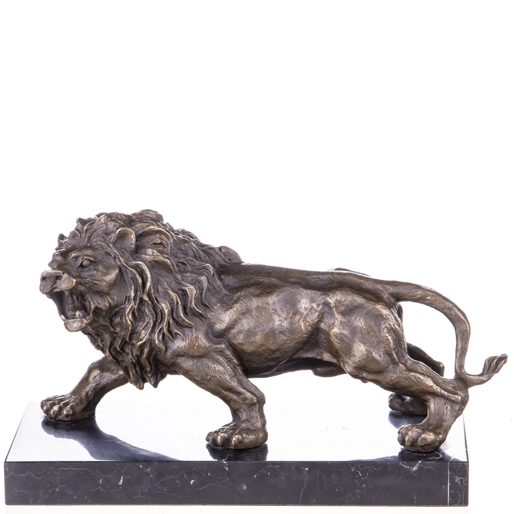 [LA-1822729] Bronzeskulptur Bronzefigur Löwe