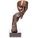 Moderne Bronzefigur Mann mit Cigarre