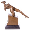 Moderne Bronzefigur weiblicher Akt