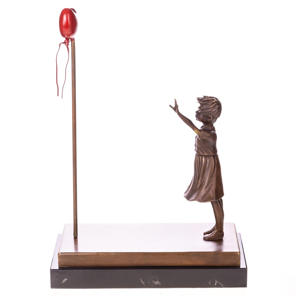 [LA-1822739] Bronzeskulptur Bronzefigur Mädchen mit Luftballon Balloon Girl nach Banksy