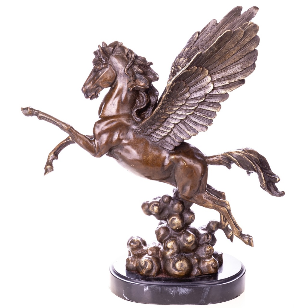 [LA-1822742] Bronzeskulptur Bronzefigur Pegasus