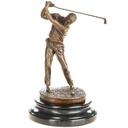 Bronzeskulptur Bronzefigur Golfer