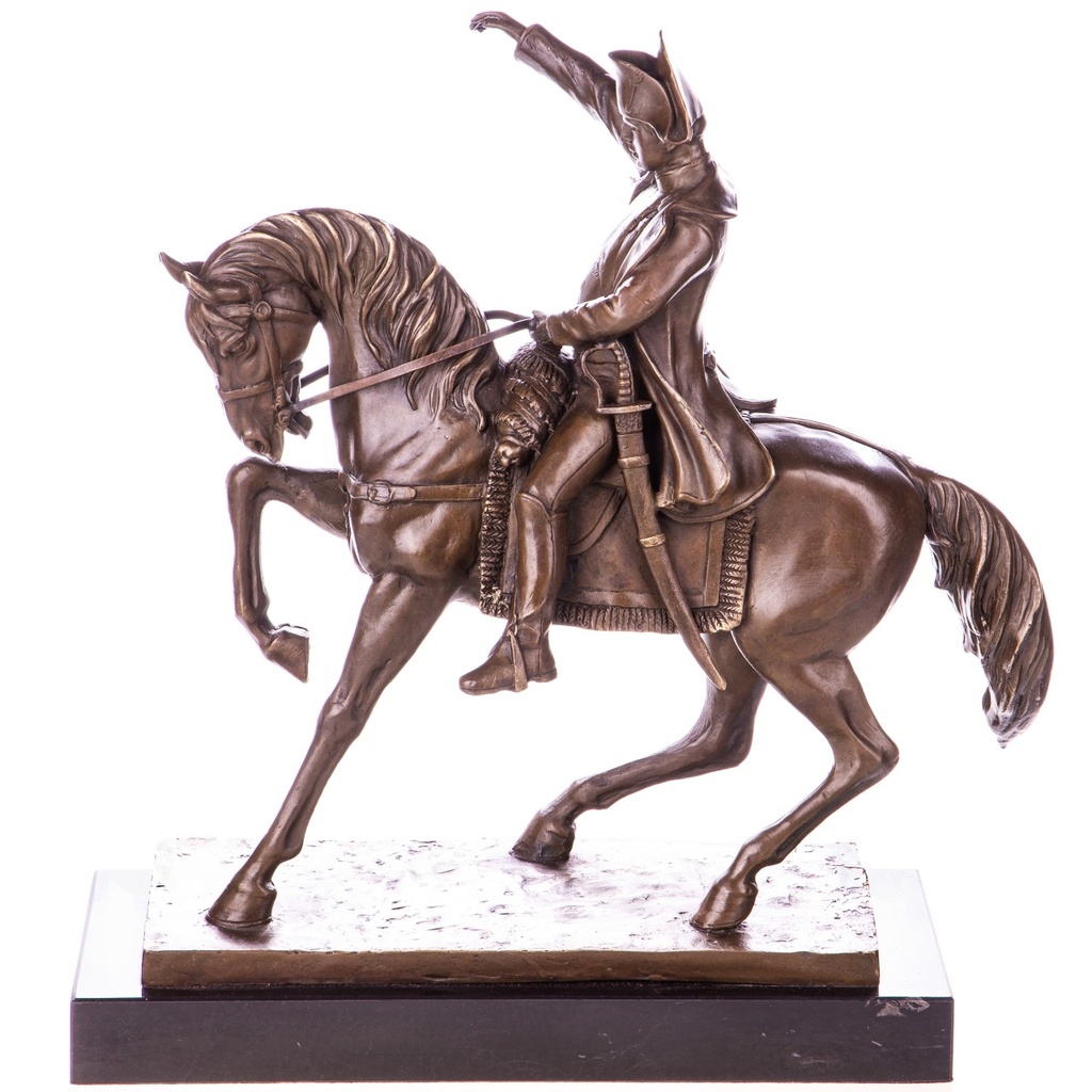 [LA-1822750] Bronzeskulptur Bronzefigur Napoleon auf Pferd