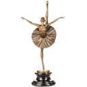 Farbige Bronzefigur Ballerina