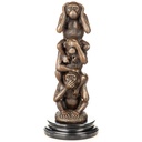 Bronzeskulptur Bronzefigur drei Affen