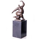 Bronze Skulptur Figur Bronzeskulptur Bronzefigur Weiblicher Akt Modern Abstrakt-Stil