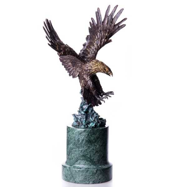 [LA-62564] Bronze Skulptur Figur Bronzeskulptur Bronzefigur Zoo Vogel Adler