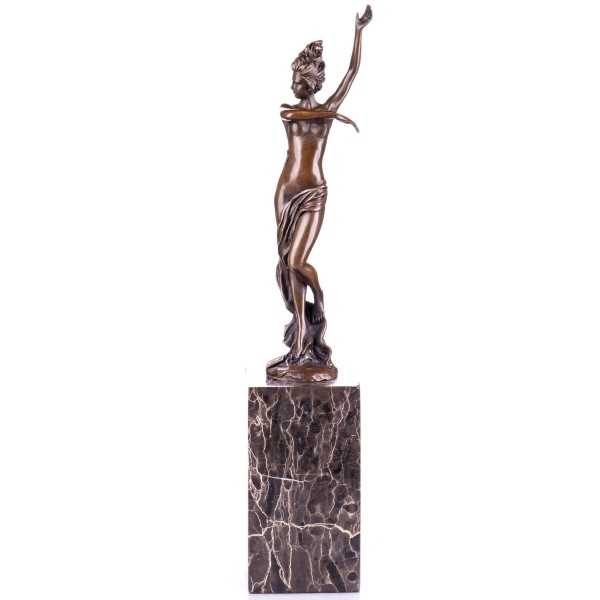 [LA-62579] Bronze Skulptur Figur Bronzeskulptur Bronzefigur Weiblicher Akt #62579