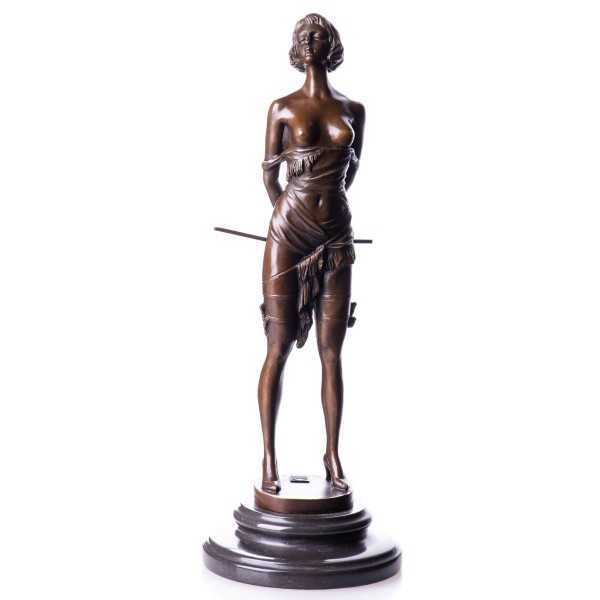 [LA-62580] Bronze Skulptur Figur Bronzeskulptur Bronzefigur Weiblicher Akt