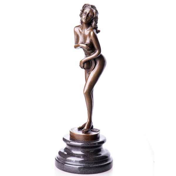[LA-62587] Bronze Skulptur Figur Bronzeskulptur Bronzefigur Weiblicher Akt #62587
