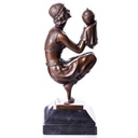 Bronze Skulptur Figur Bronzeskulptur Bronzefigur Oblivion nach Duvernet Art-Deco-Stil
