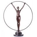 Bronze Bronzeskulptur Bronzefigur Skulptur Figur Weiblicher Akt mit Ring