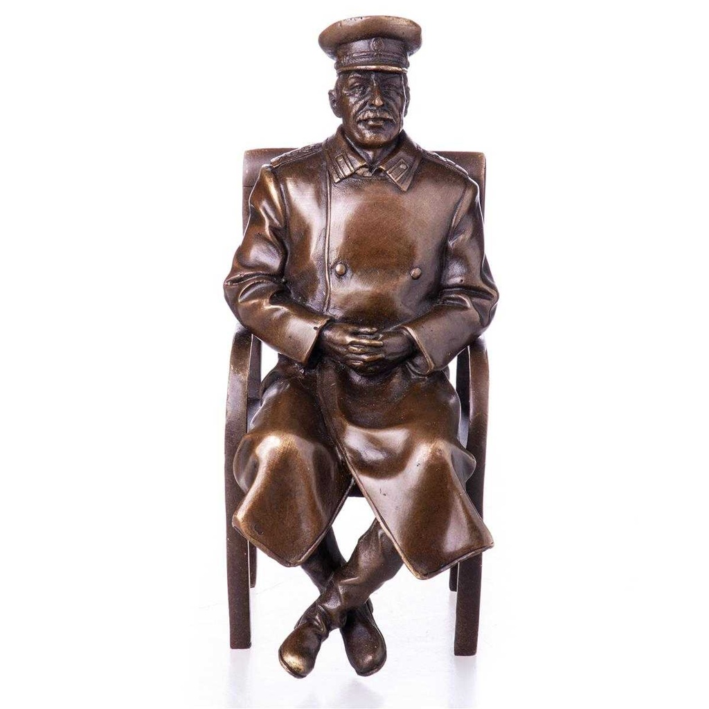 [LA-62634] Bronze Skulptur Figur Bronzeskulptur Bronzefigur Josef Stalin