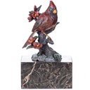 Bronze Skulptur Figur Bronzeskulptur Bronzefigur Vogel auf Ast
