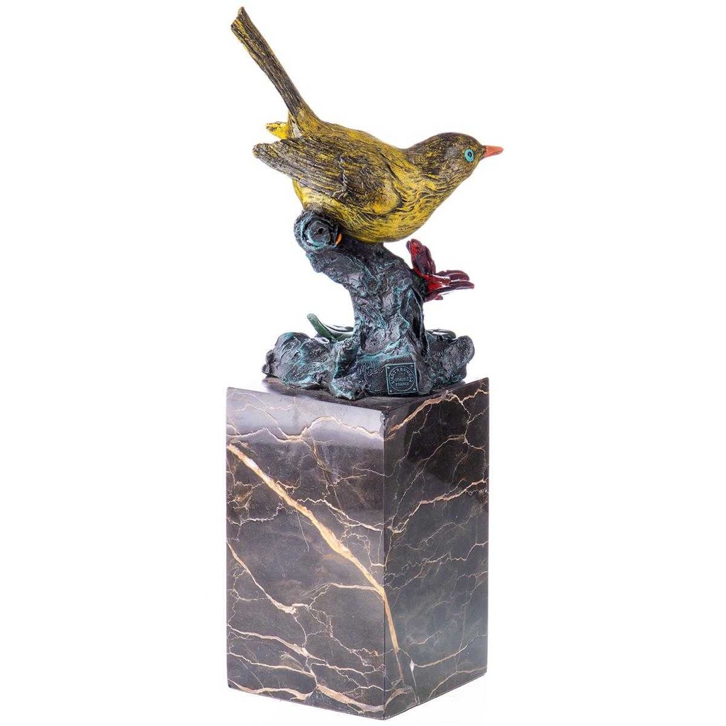 [LA-62673] Bronze Skulptur Figur Bronzeskulptur Bronzefigur Vogel #62673
