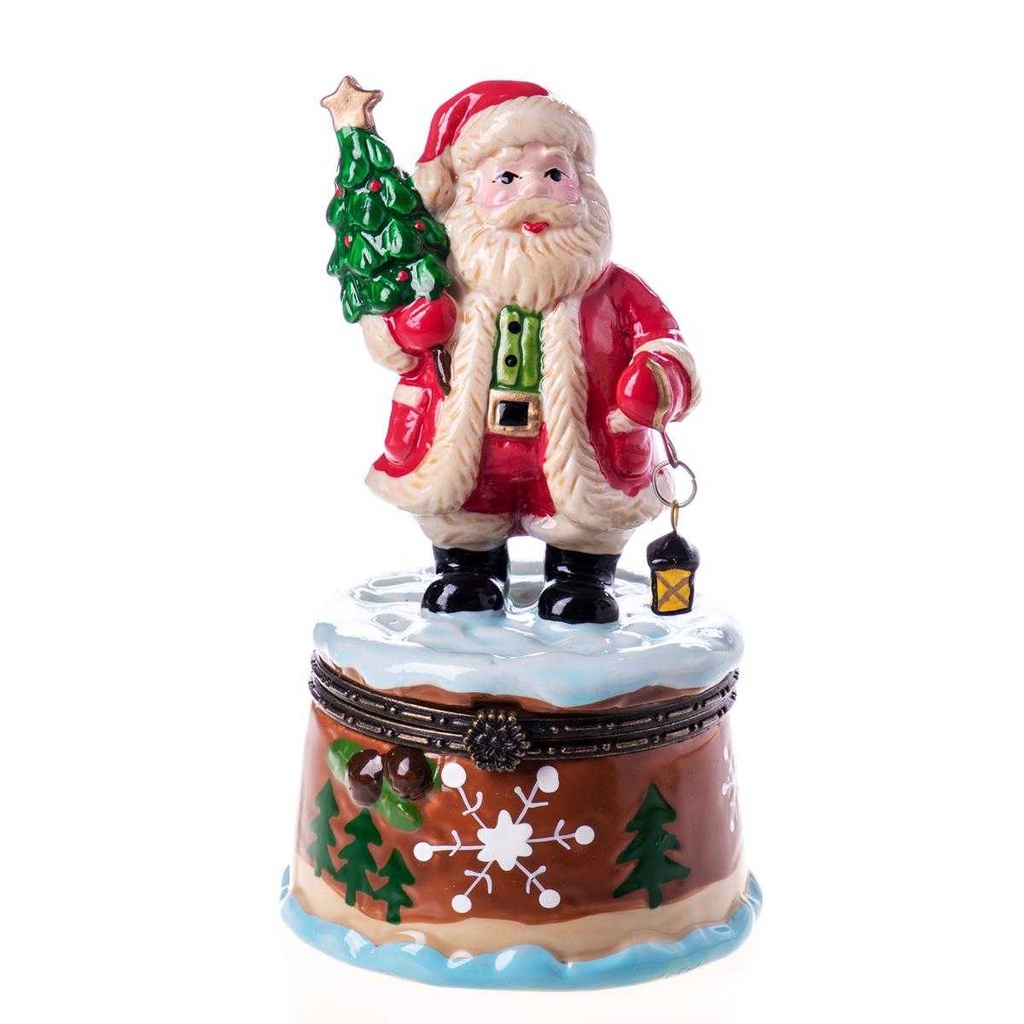[LA-62731] Döschen Dose Porzellan Weihnachtsmann Weihnachten