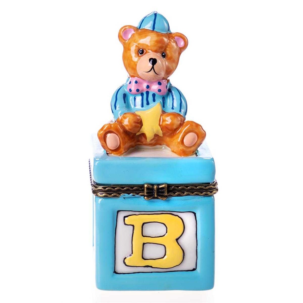 [LA-62734] Döschen Dose Porzellan Teddybär