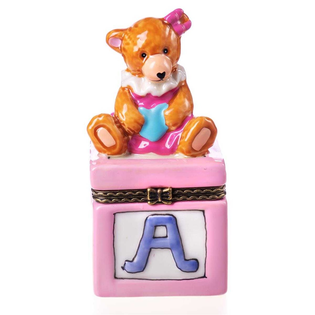 [LA-62735] Döschen Dose Porzellan Teddybär #62735