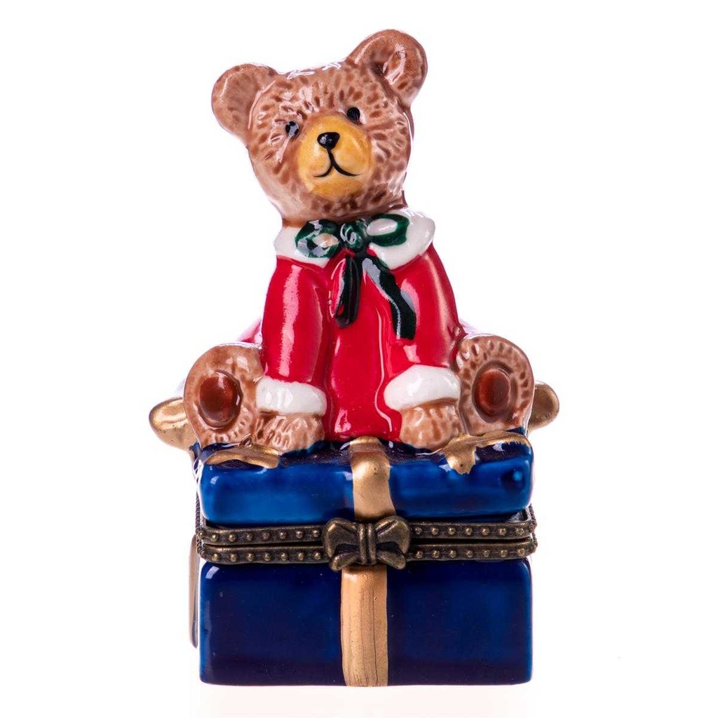 [LA-62738] Döschen Dose Porzellan Teddybär #62738