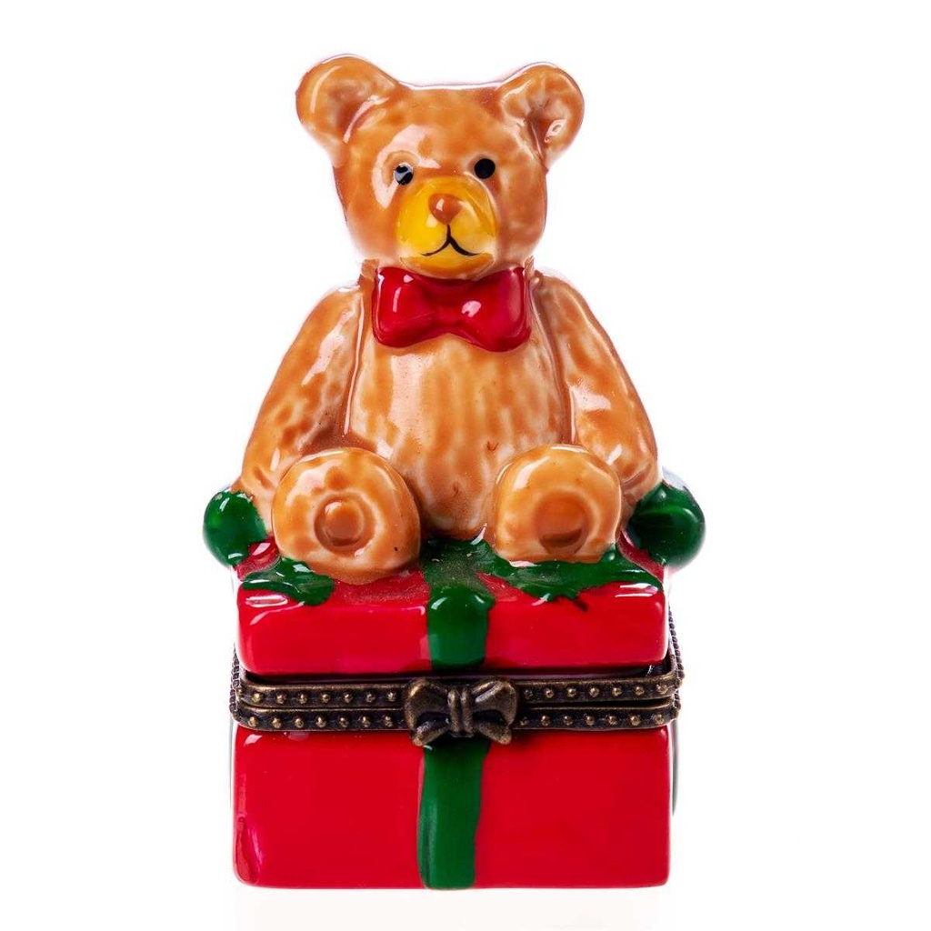 [LA-62739] Döschen Dose Porzellan Teddybär #62739