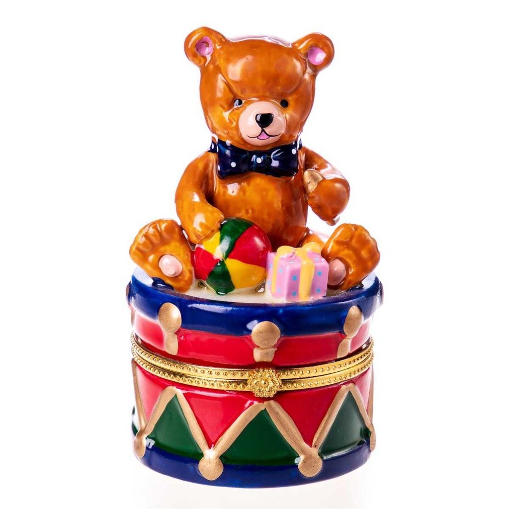 [LA-62740] Döschen Dose Porzellan Teddybär #62740