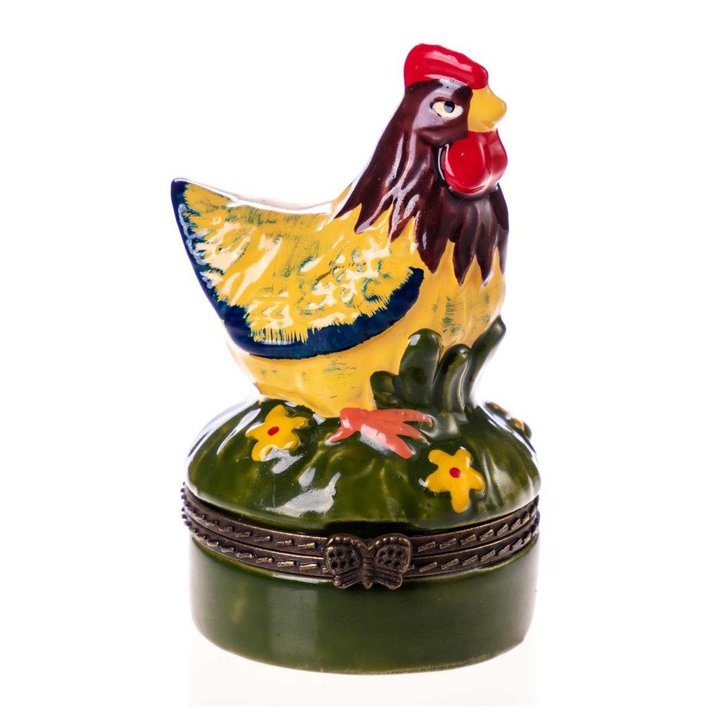 [LA-62743] Döschen Dose Porzellan Huhn