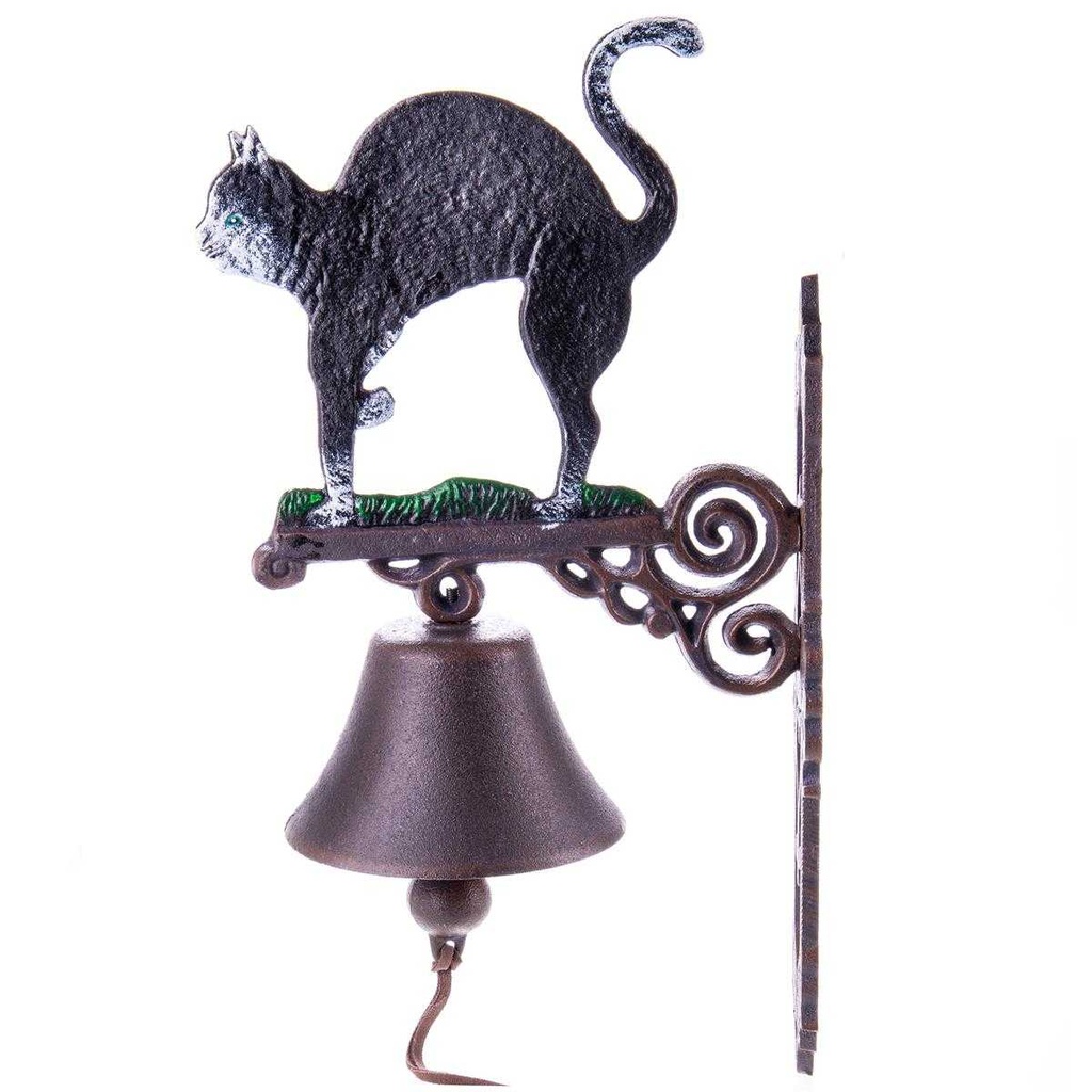 [LA-62778] Wandglocke Türglocke Türklopfer Gusseisen Kater Katze