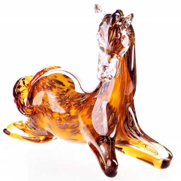[LA-62847] Skulptur Glas Pferd Murano-Stil #62847