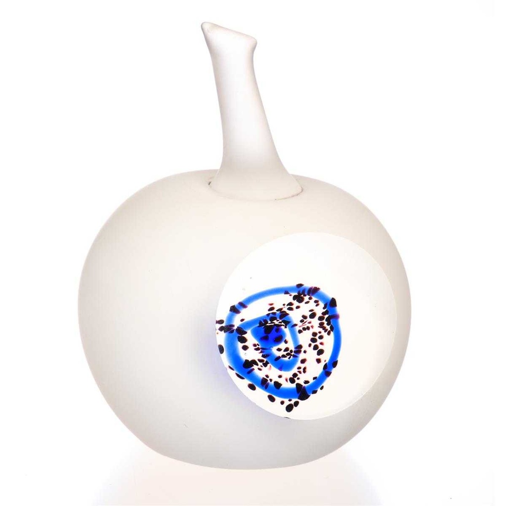 [LA-62864] Skulptur Figur Briefbeschwerer Apfel Glas Murano-Stil #62864