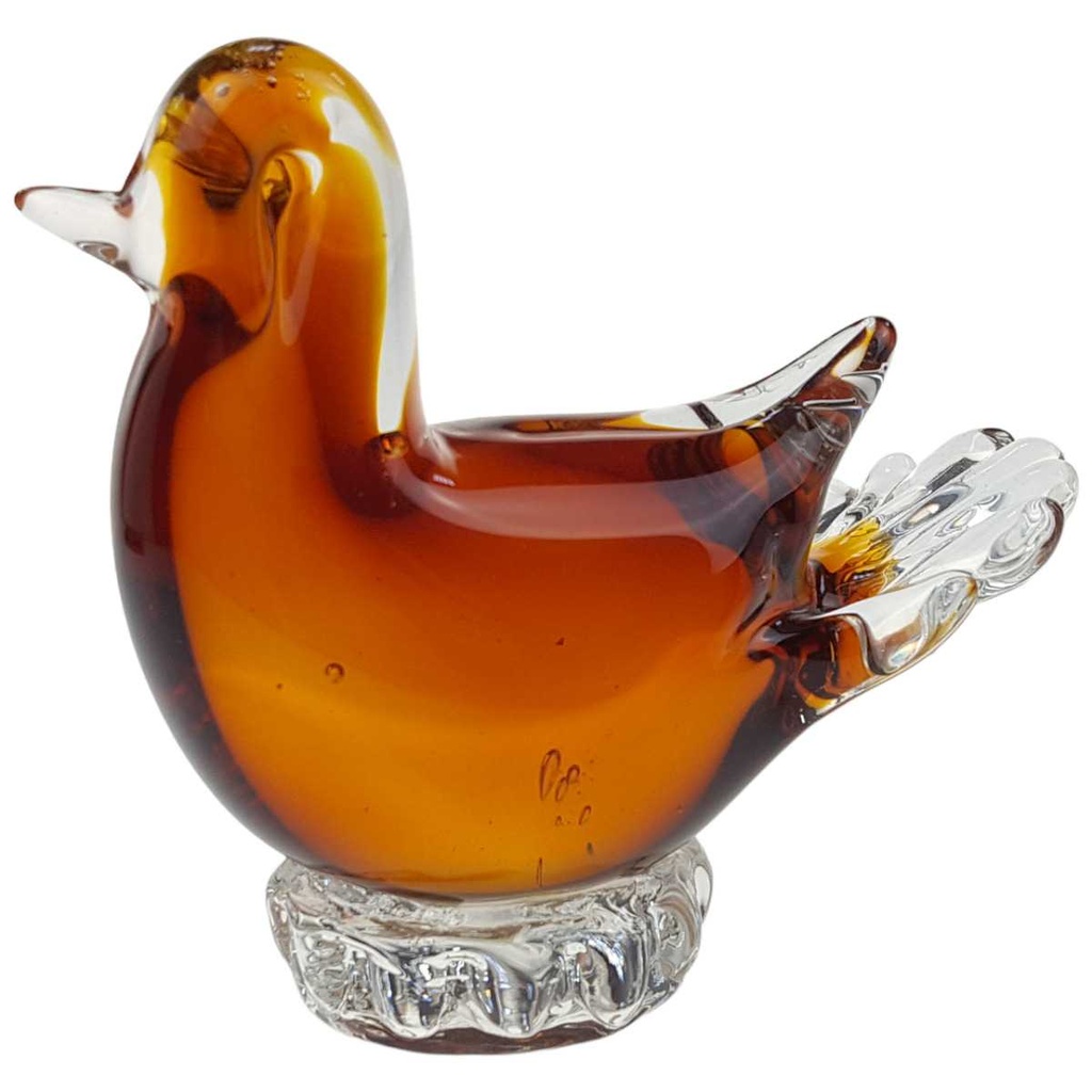 [LA-62887] Skulptur Figur Vogel Glas Murano-Stil #62887
