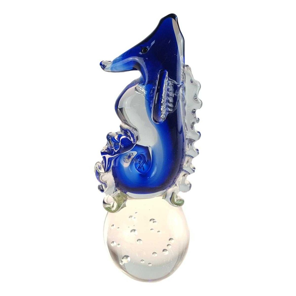 [LA-62934] Skulptur Figur Seepferdchen Glas Murano-Stil