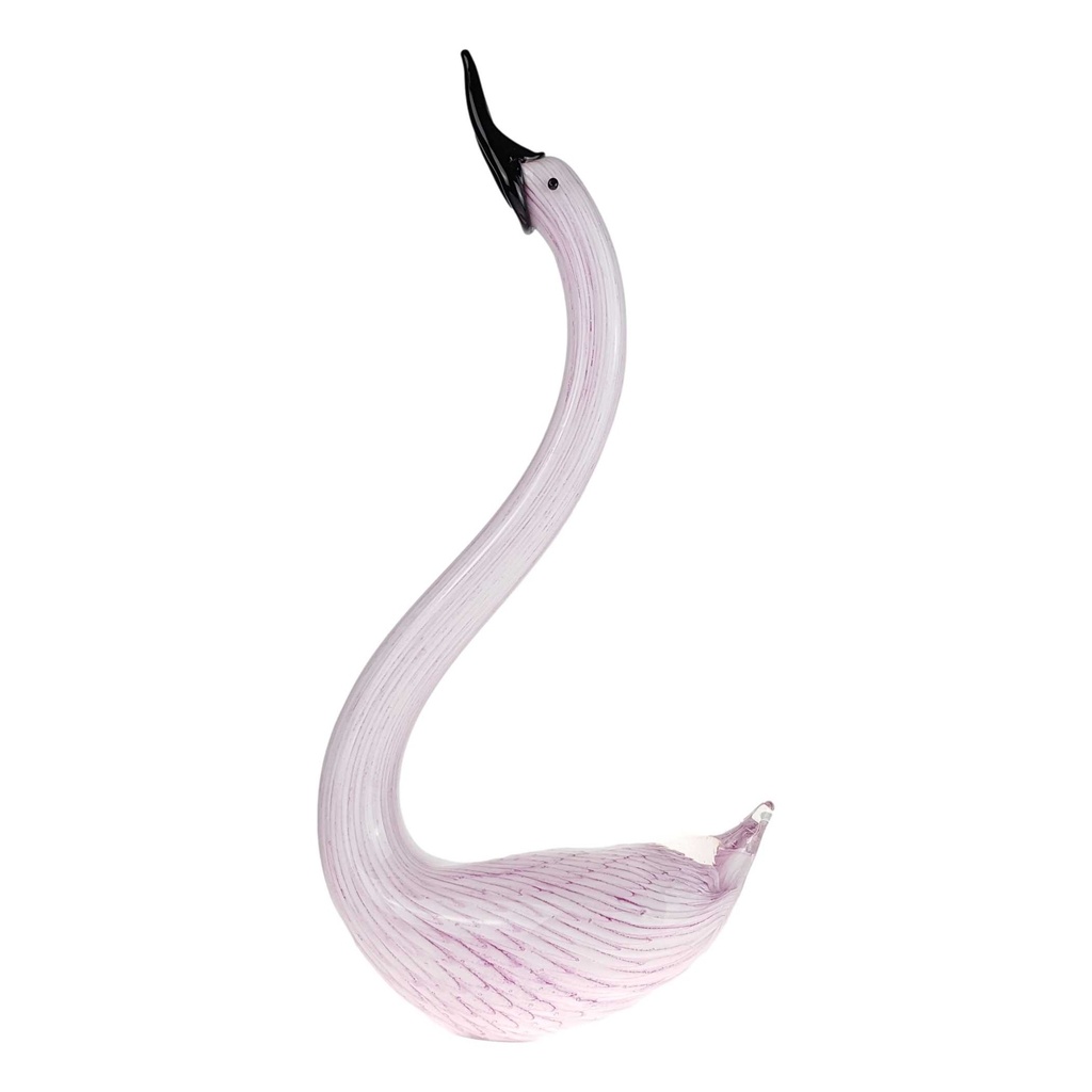 [LA-62961] Skulptur Figur Schwan Glas Murano-Stil #62961